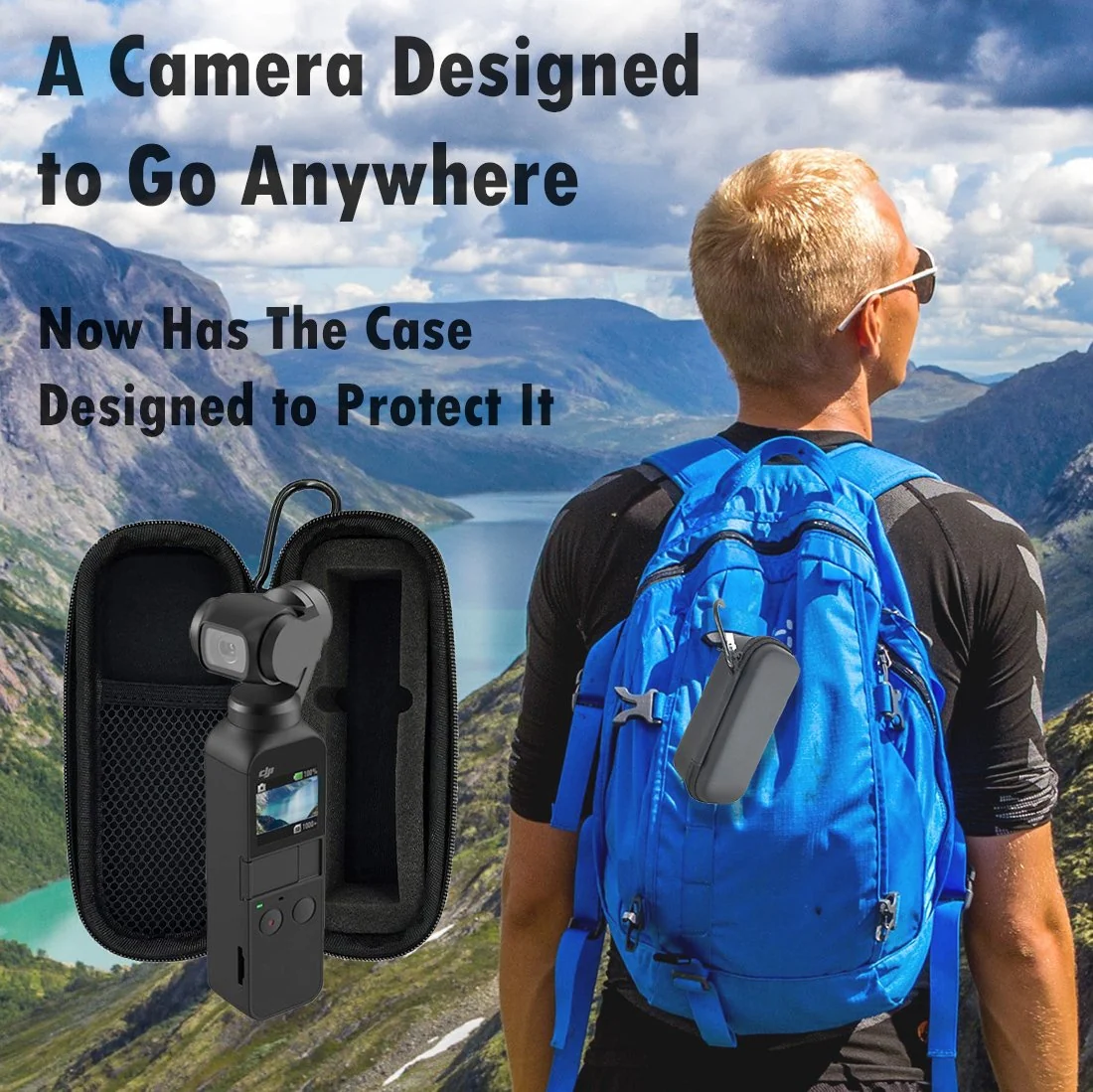 Deco Essentials DJI Osmo Pocket Hard Shell Waterproof Carrying Case Open Box - Image 9