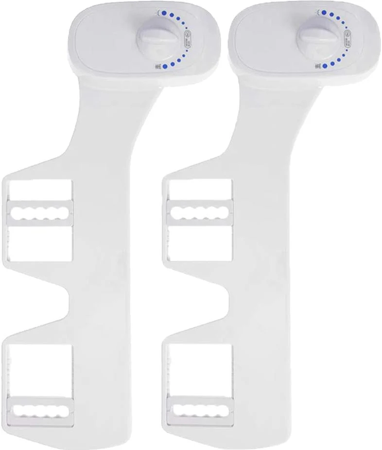 Deco Essentials Non-Electric Single Nozzle Toilet Seat Bidet for Standard 15/16" - 2-Pack