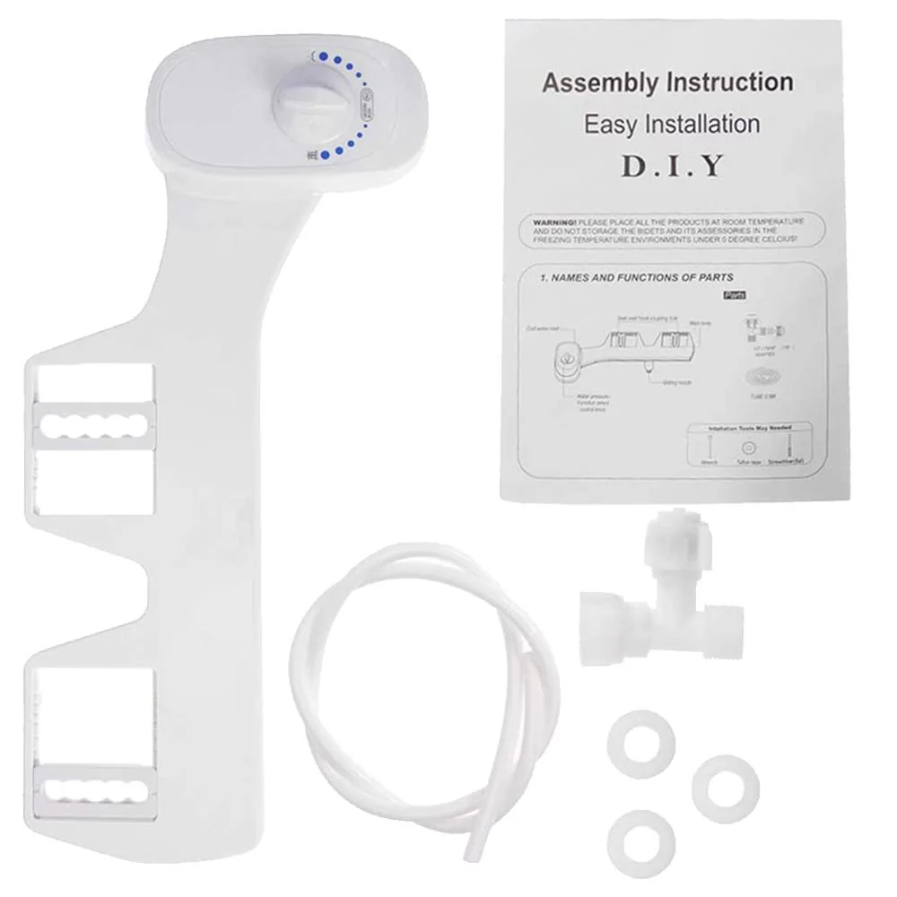 Deco Essentials Non-Electric Single Nozzle Toilet Seat Bidet for Standard 15/16" - Image 2