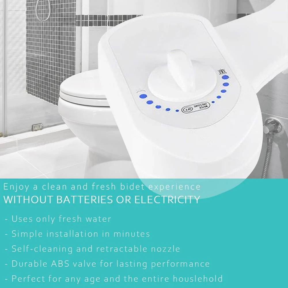 Deco Essentials Non-Electric Single Nozzle Toilet Seat Bidet for Standard 15/16"  - Open Box - Image 5