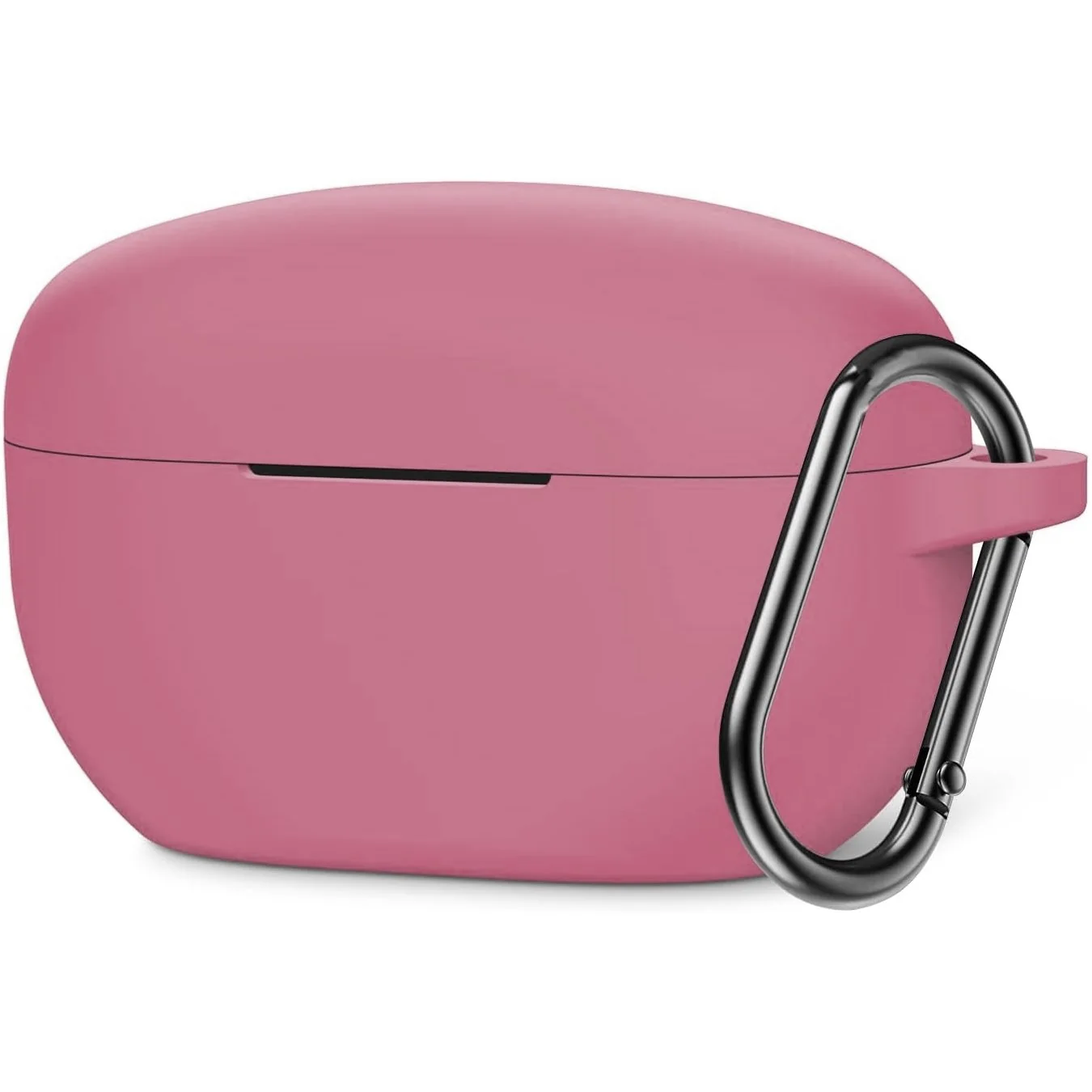 Deco Essentials Silicone Case for 2023 Sony WF1000XM5 with Carabiner - Pink