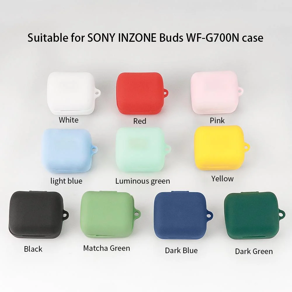 Deco Essentials Silicone Case for Sony WFG700N: Shockproof, Durable Protection, White - Image 3