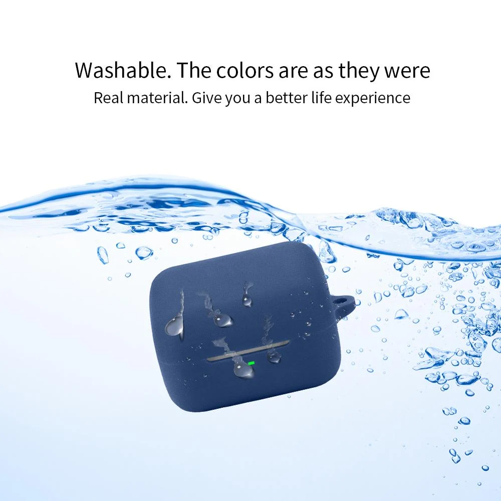 Deco Essentials Silicone Case for Sony WFG700N: Shockproof, Durable Protection, White - Image 9