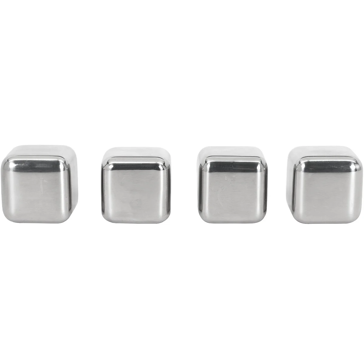 Deco Essentials Stainless Steel Ice Cubes with Storage Case, Reusable, 4 Pack - Image 4