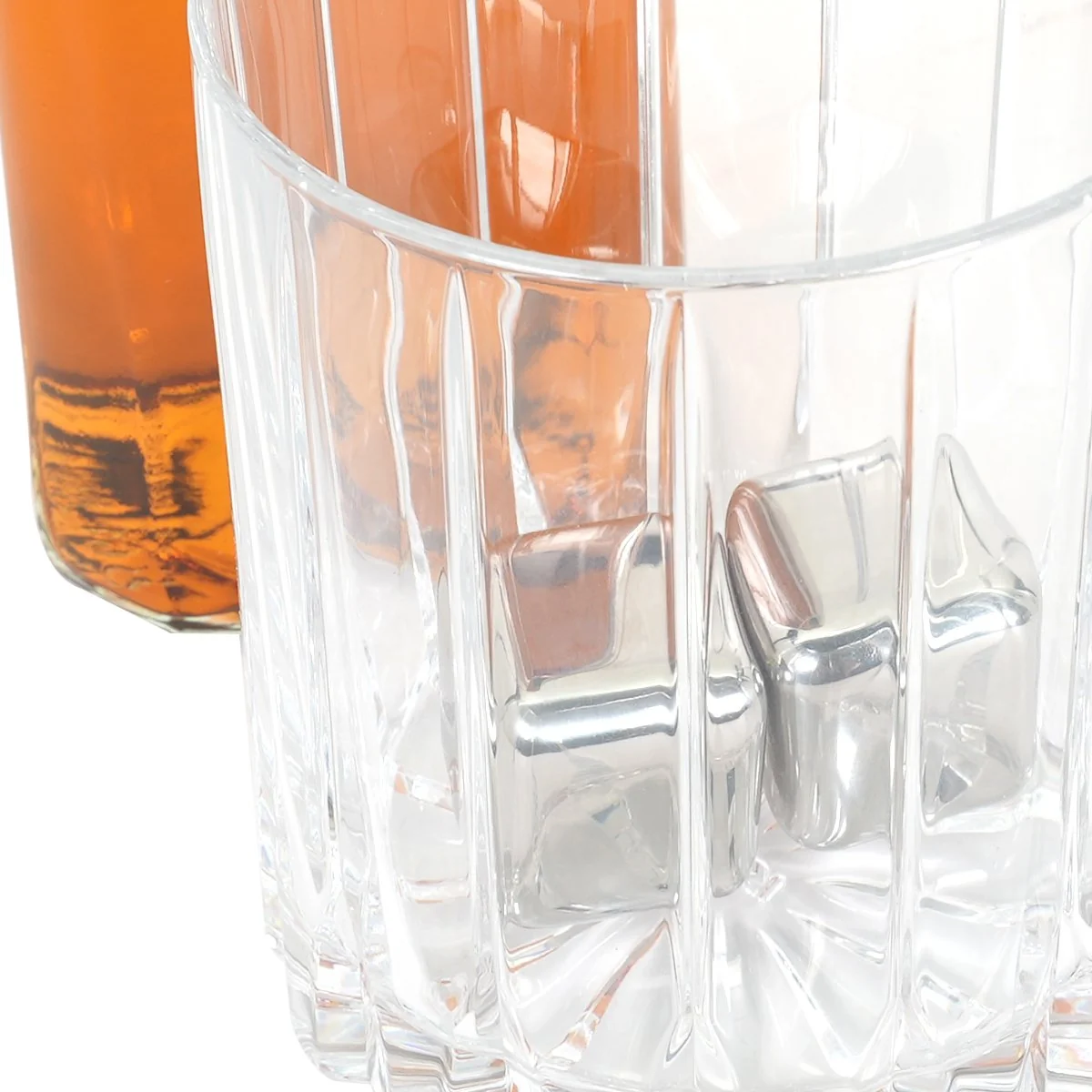 Deco Essentials Stainless Steel Ice Cubes with Storage Case, Reusable, 4 Pack - Image 6