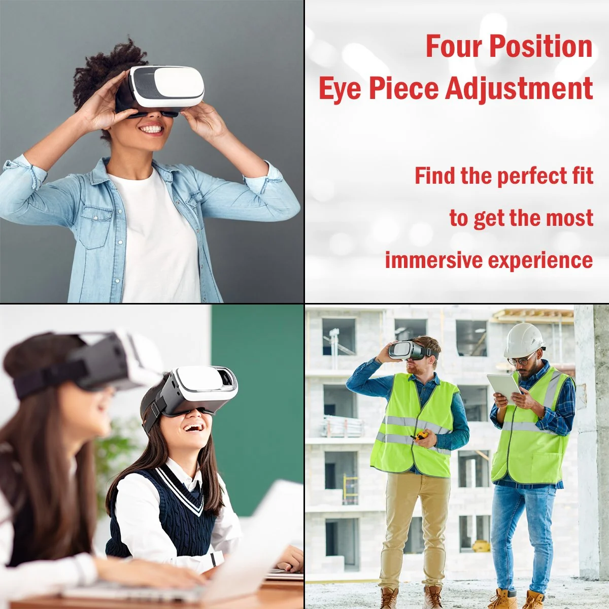 Deco Essentials VR Headset Goggles Viewer for 3.5" to 6" Android & iPhones with Audio Ports - Image 5