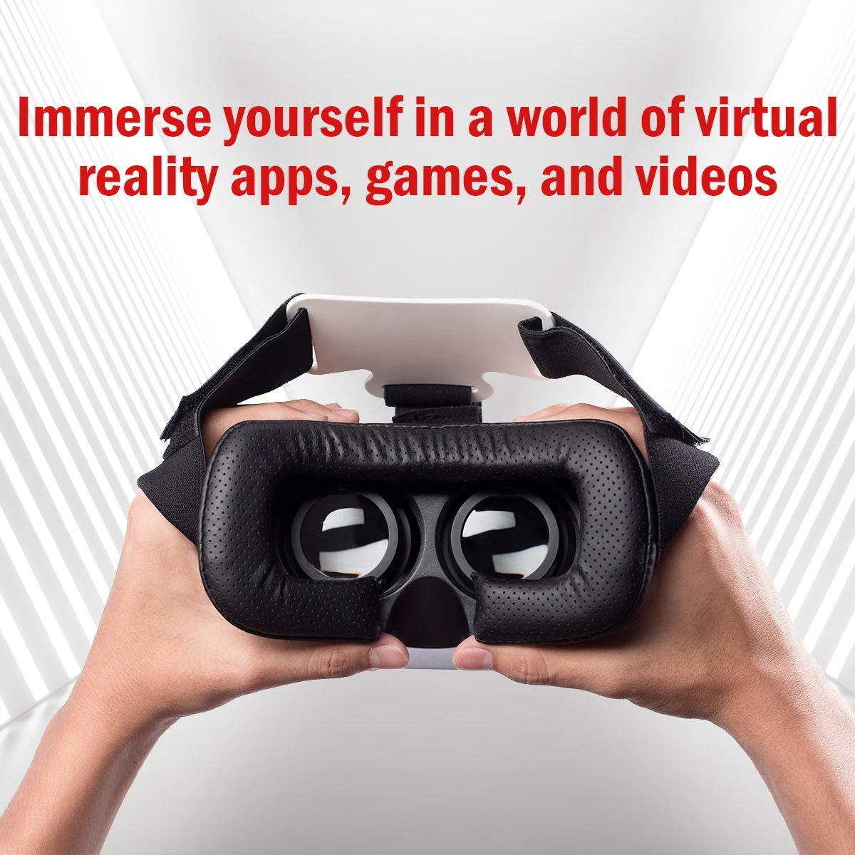 Deco Essentials VR Headset Goggles Viewer for 3.5" to 6" Android & iPhones with Audio Ports - Image 6