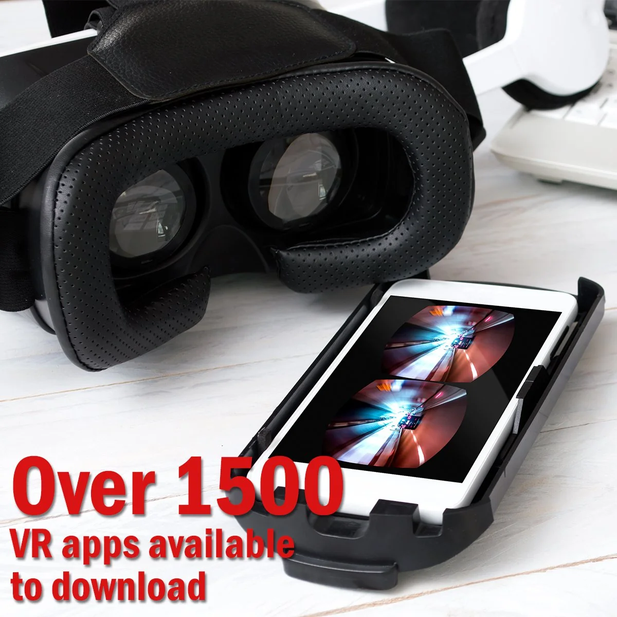 Deco Essentials VR Headset Goggles Viewer for 3.5" to 6" Android & iPhones with Audio Ports - Image 7