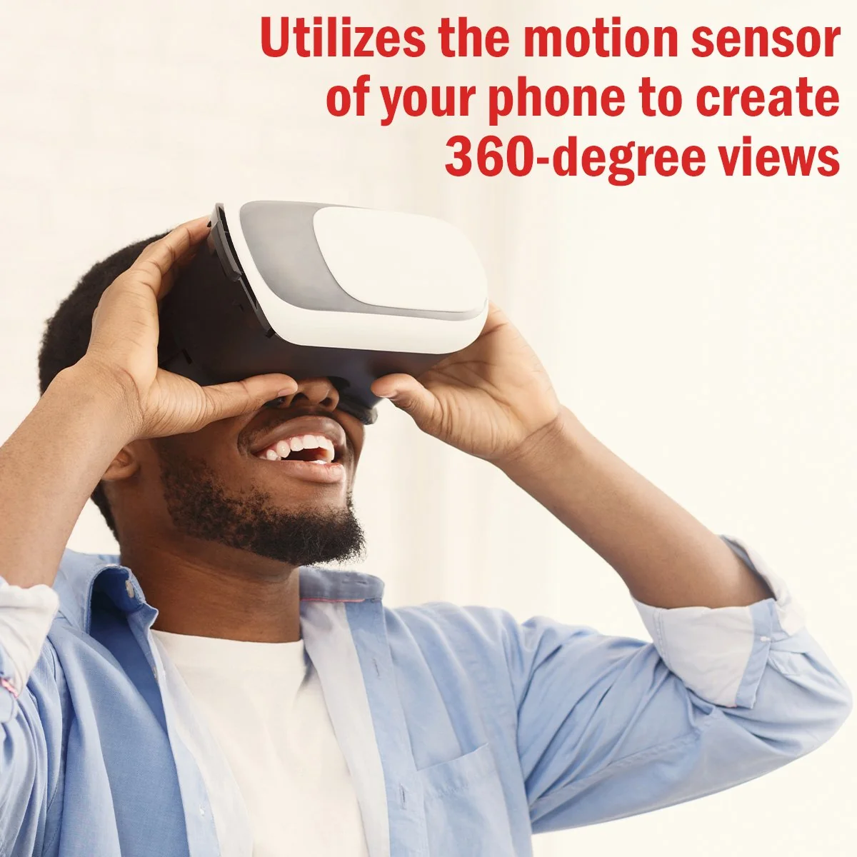 Deco Essentials VR Headset Goggles Viewer for 3.5" to 6" Android & iPhones with Audio Ports - Image 8