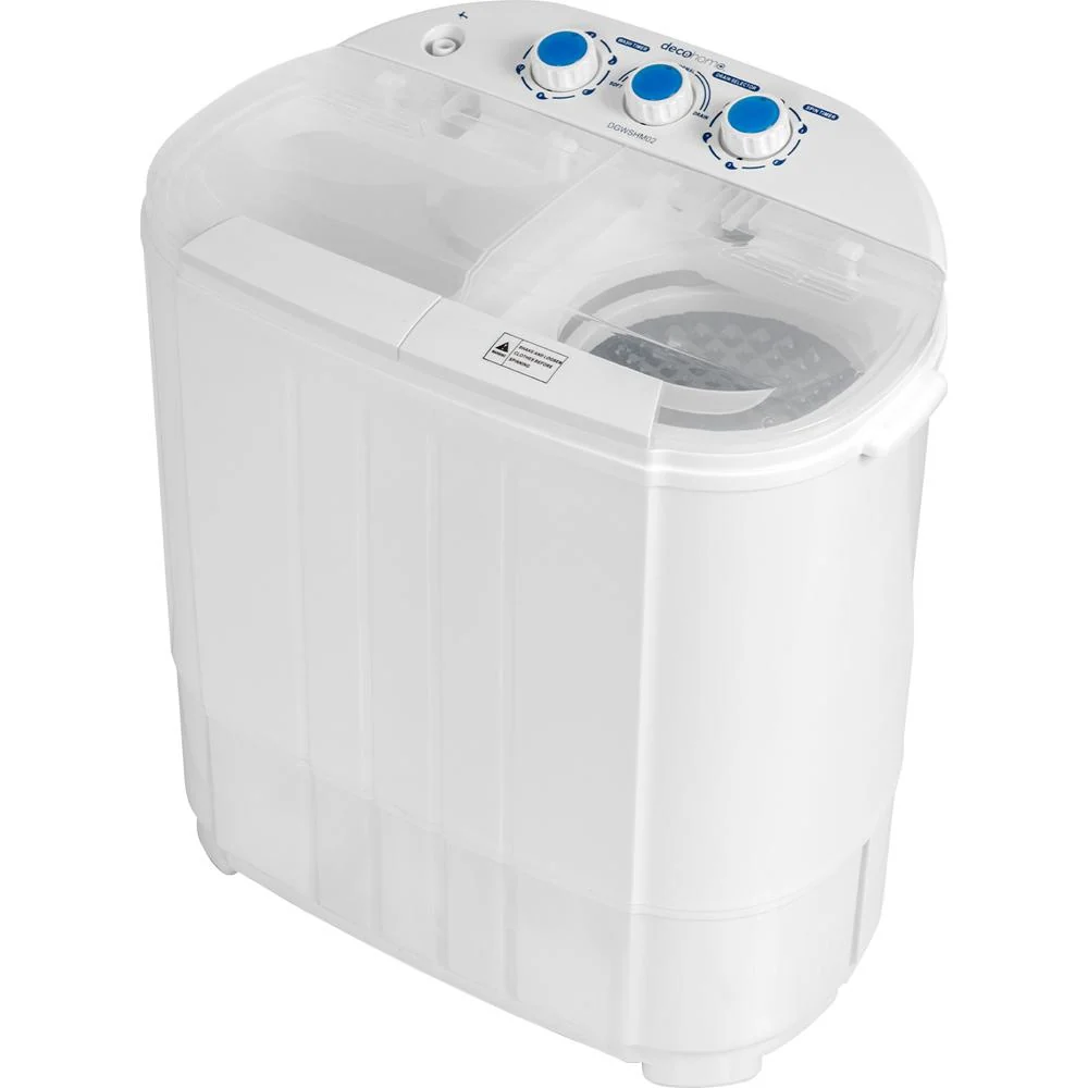 Deco Gear Compact Twin Tub Washing Machine in White - TWSHM02 - Open Box - Image 3