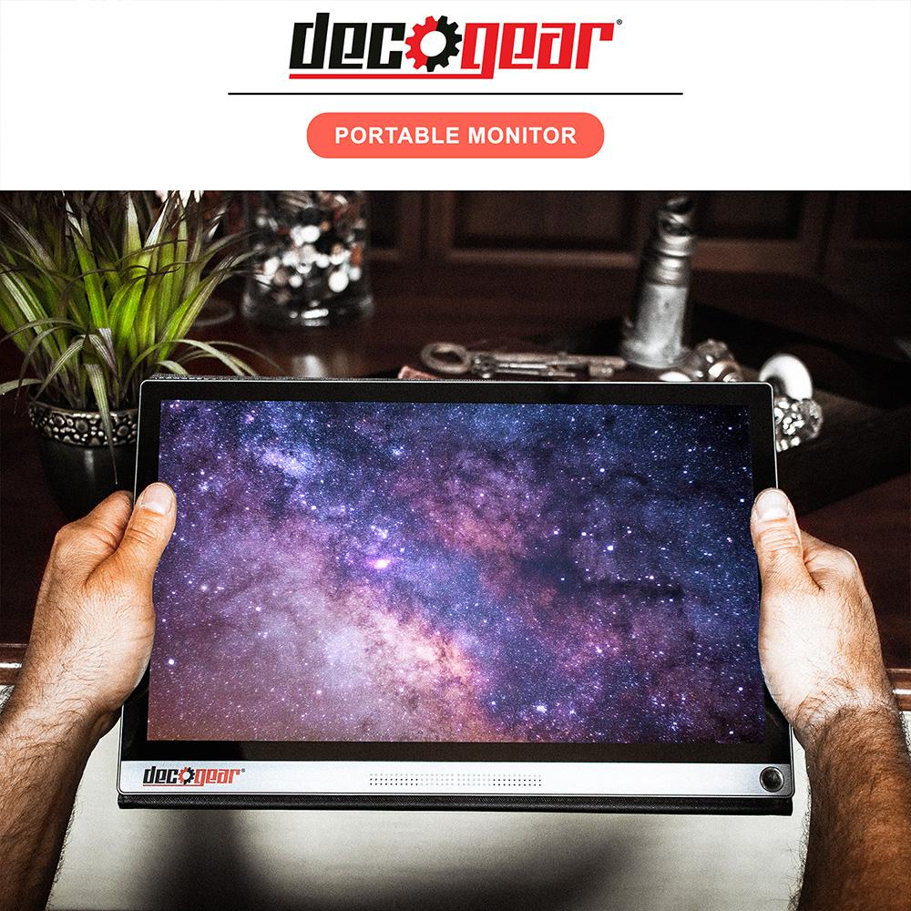 Deco Gear 15.6 Portable screen 1080p IPS Rechargeable Touchscreen; Speakers - Open Box - Image 10