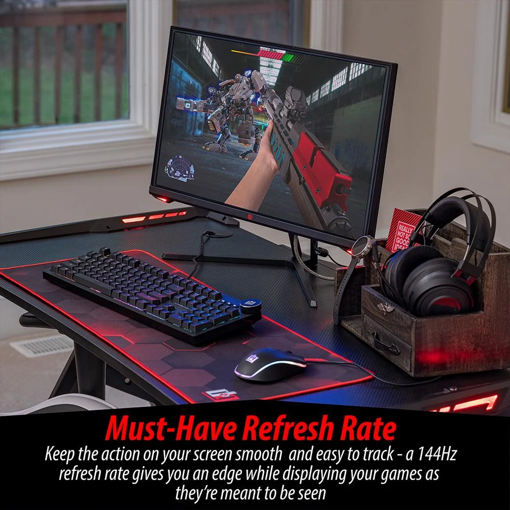 Deco Gear 25-inch 1080P FHD Gaming Monitor in Black - VIEW250F - Open Box - Image 8