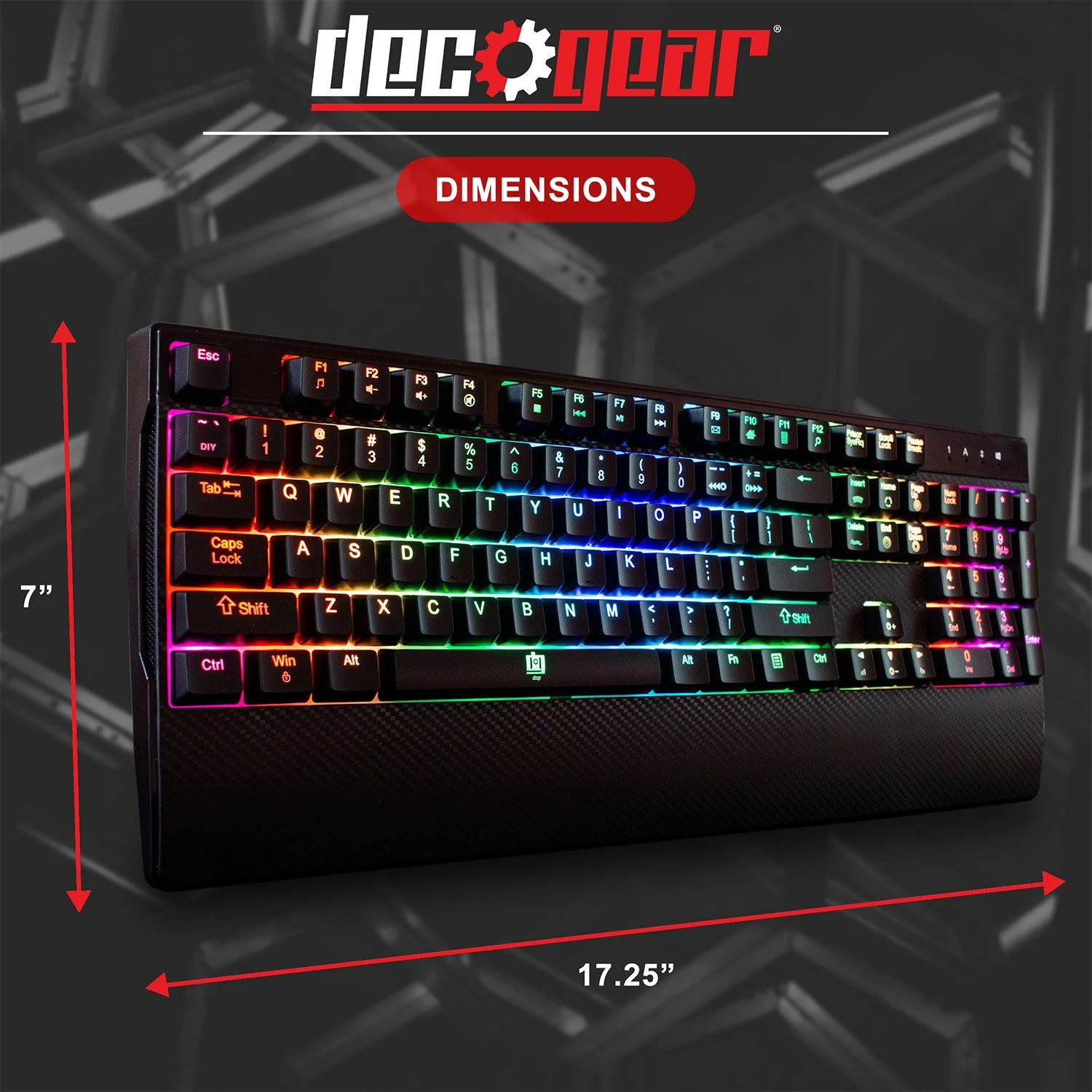 Deco Gear 27" 2560x1440 VA Curved Monitor + Bonus Mechanical Keyboard + Extended Mouse Pad - Image 12