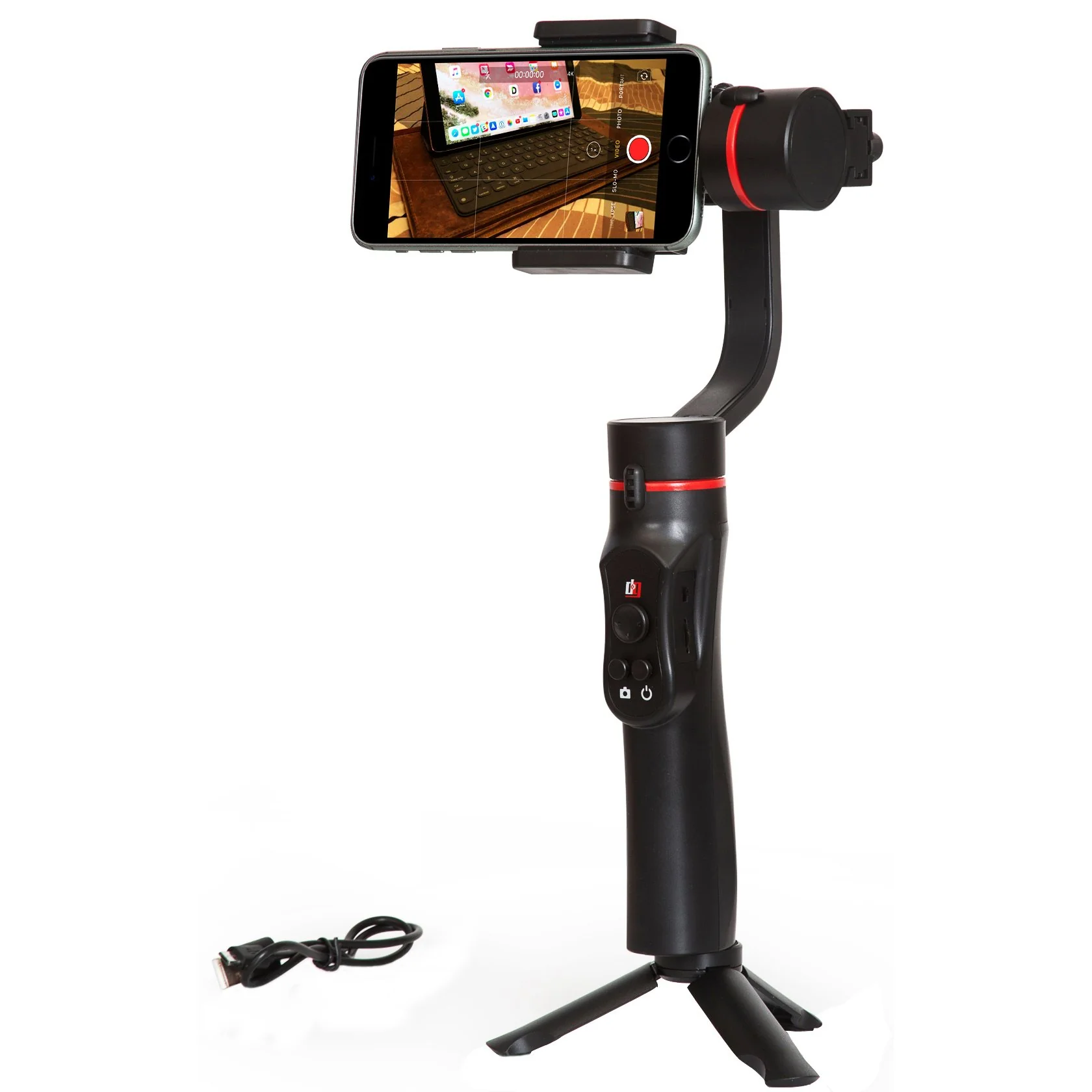 Deco Gear 3-Axis Handheld Phone Gimbal Stabilizer for iOS/Android 64GB Kit - Image 4