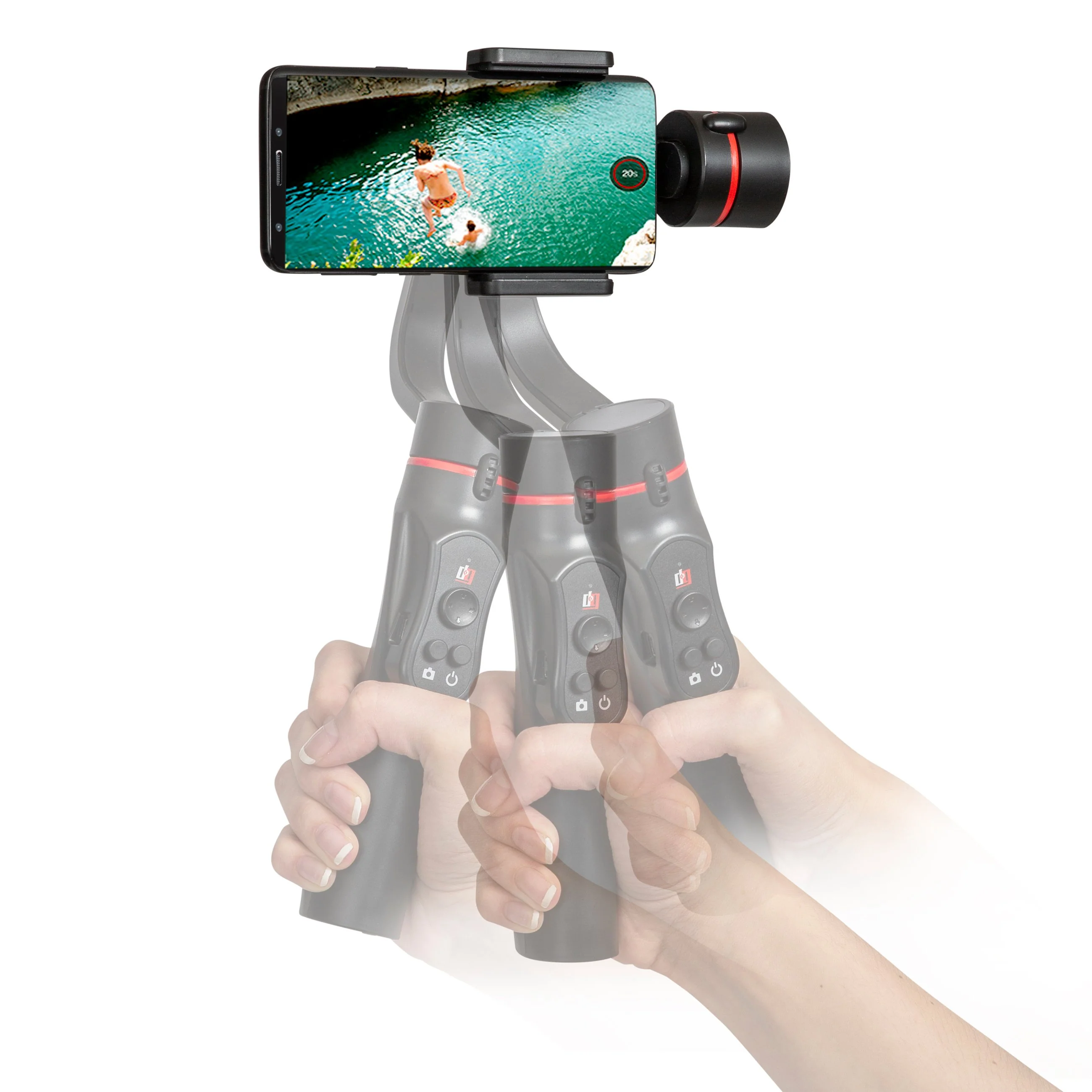 Deco Gear 3-Axis Handheld Phone Gimbal Stabilizer for iOS/Android 64GB Kit - Image 6