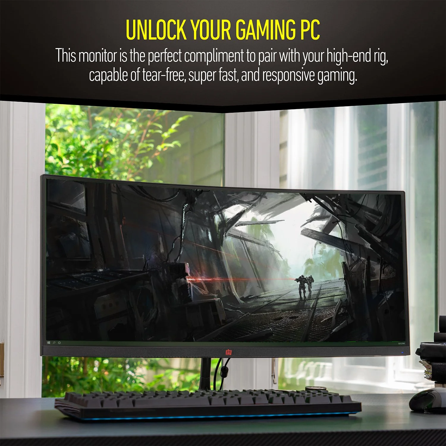 Deco Gear 30" Curved Monitor, 200 Hz, MPRT for Professionals and Gaming Open Box - Image 6
