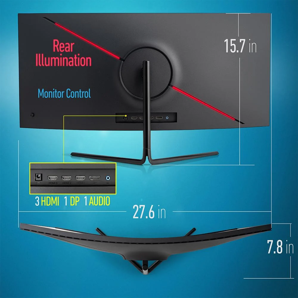 Deco Gear 30" Dual Purpose Curved Gaming Monitor 200Hz w/ MMX 150 Gaming Headset - Image 7