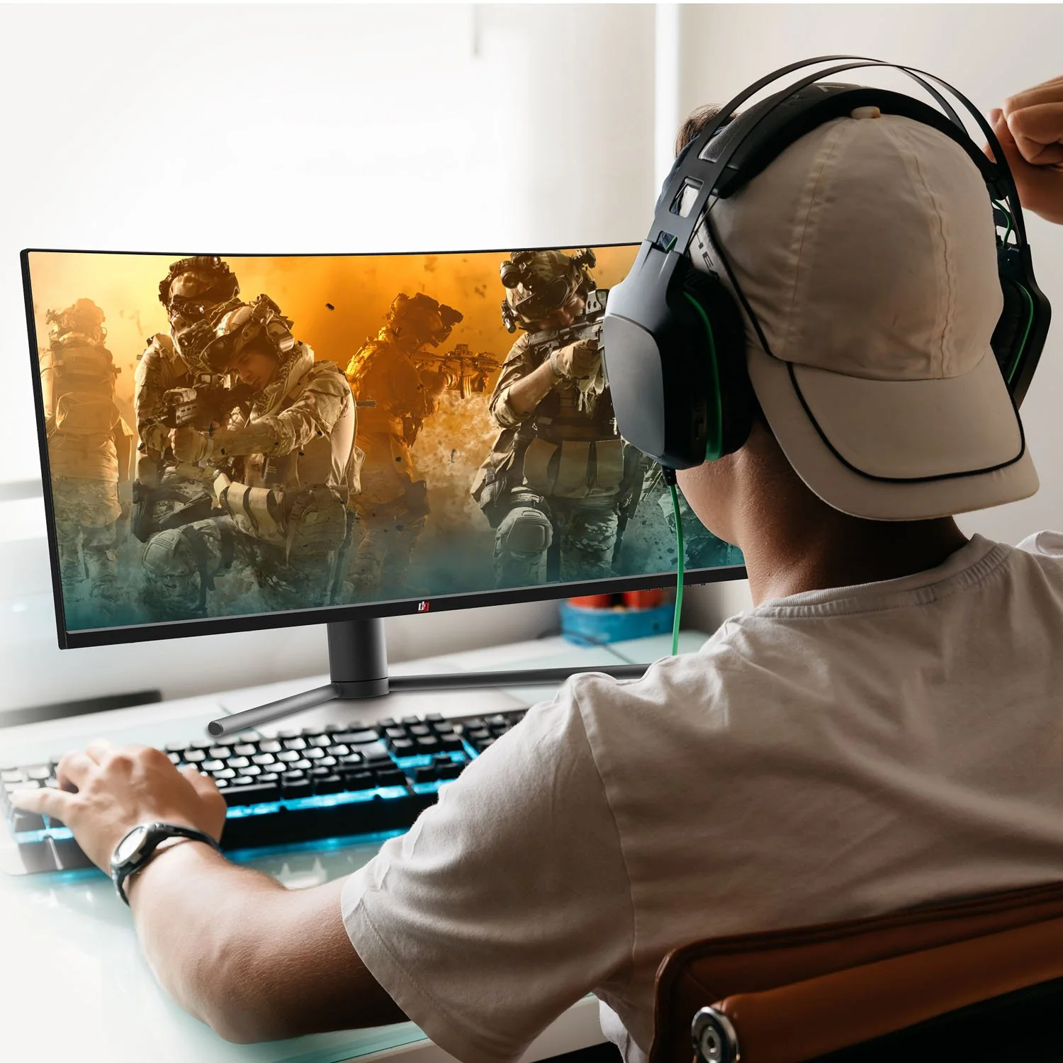 Deco Gear 34" 2560x1080 Color Accurate Curved Monitor with HDR400, 3000:1, 4ms, 2-Pack - Image 12