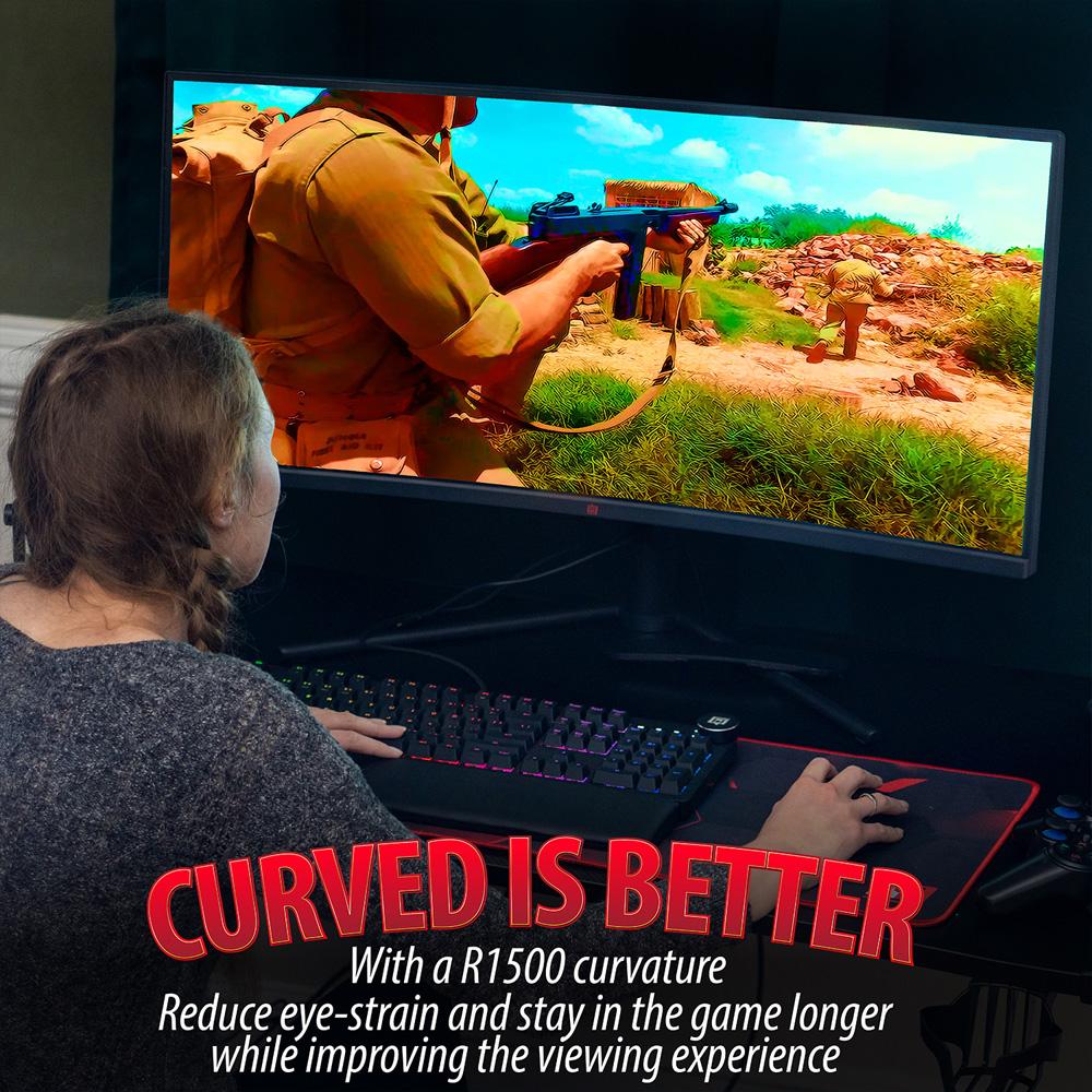 Deco Gear 34 3440x1440 21:9 Ultrawide Curved Monitor; 180Hz; HDR10 - Open Box - Image 5