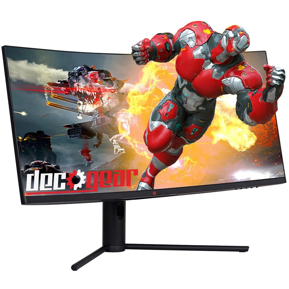 Deco Gear 34" 3440x1440 21:9 Ultrawide Curved Monitor, 180Hz w/ MMX 150 Gaming Headset - Image 3