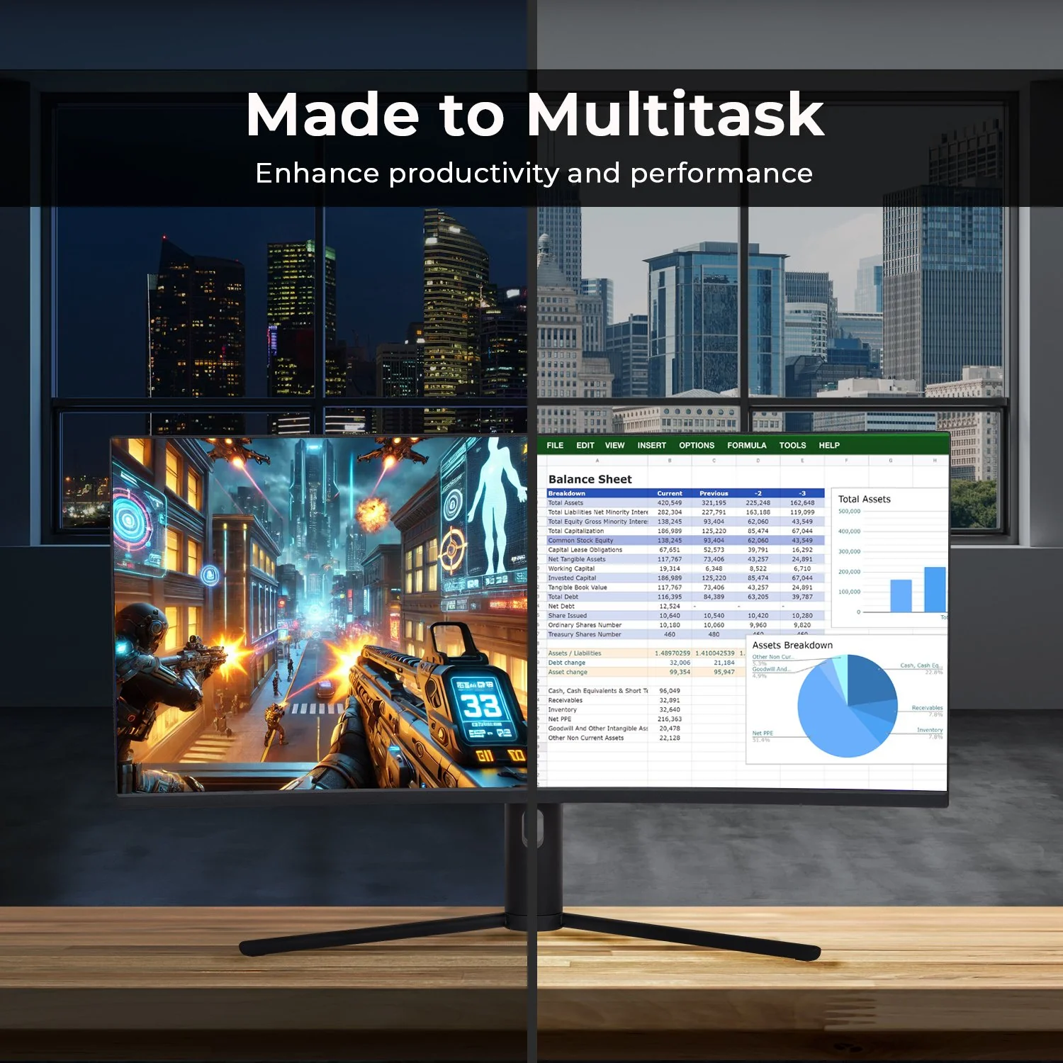 Deco Gear 34" 3440x1440 21:9 Ultrawide Curved Monitor, 180Hz, HDR10, 4000:1 Starter Bundle - Image 7