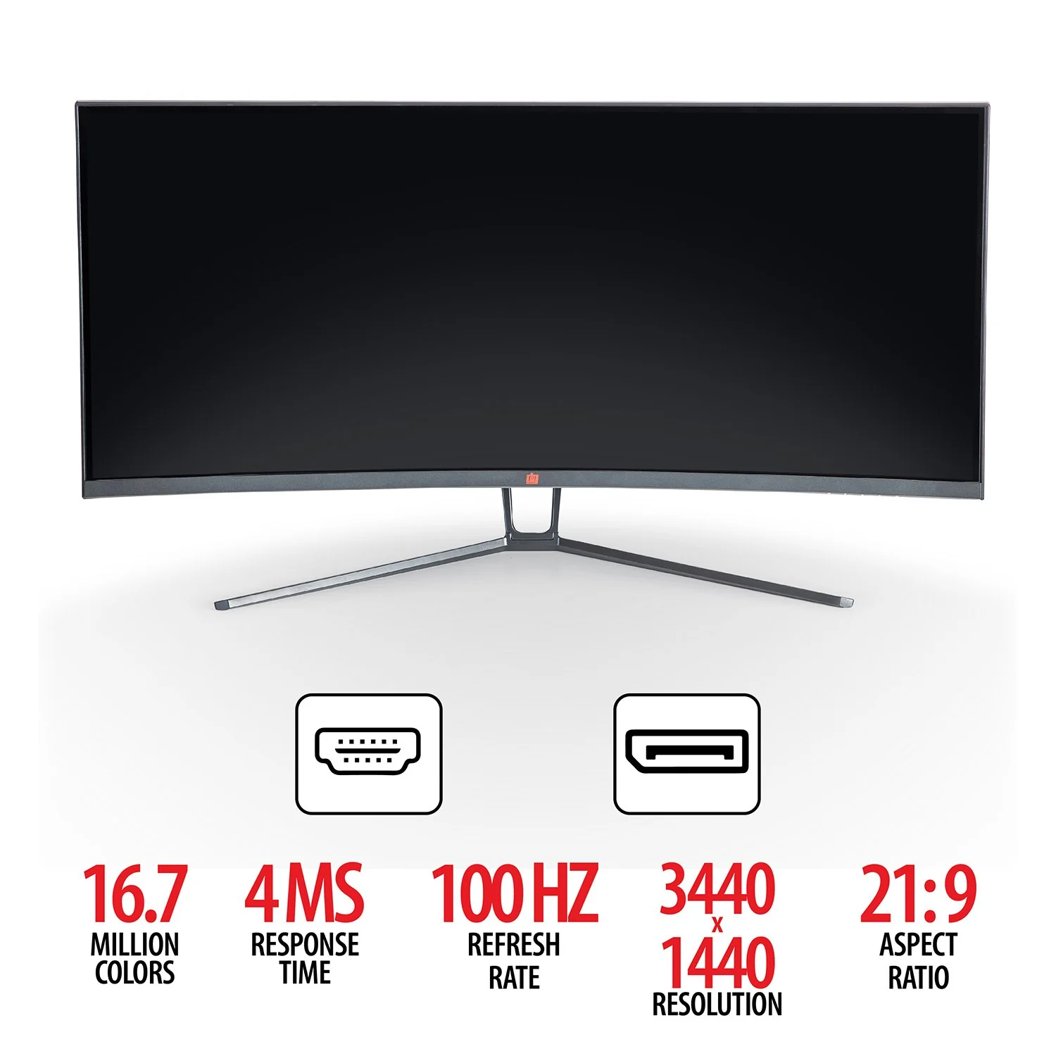 Deco Gear 35" Curved Ultrawide LED Gaming Monitor WQHD Display 3440x1440 - Refurbished - Image 10