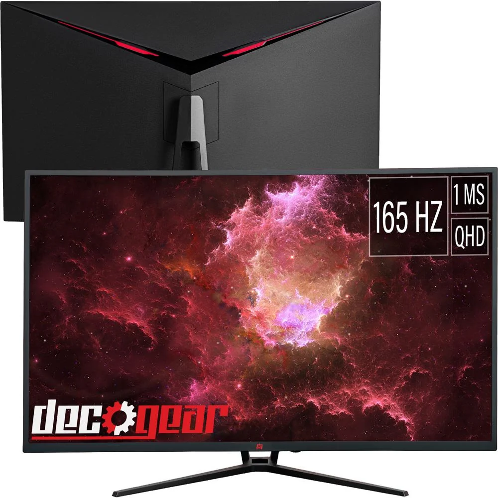 Deco Gear 39 Curved Gaming Monitor; 2560x1440; 1ms MPRT; 165Hz; 65w USB-C PD - Open Box - Image 2