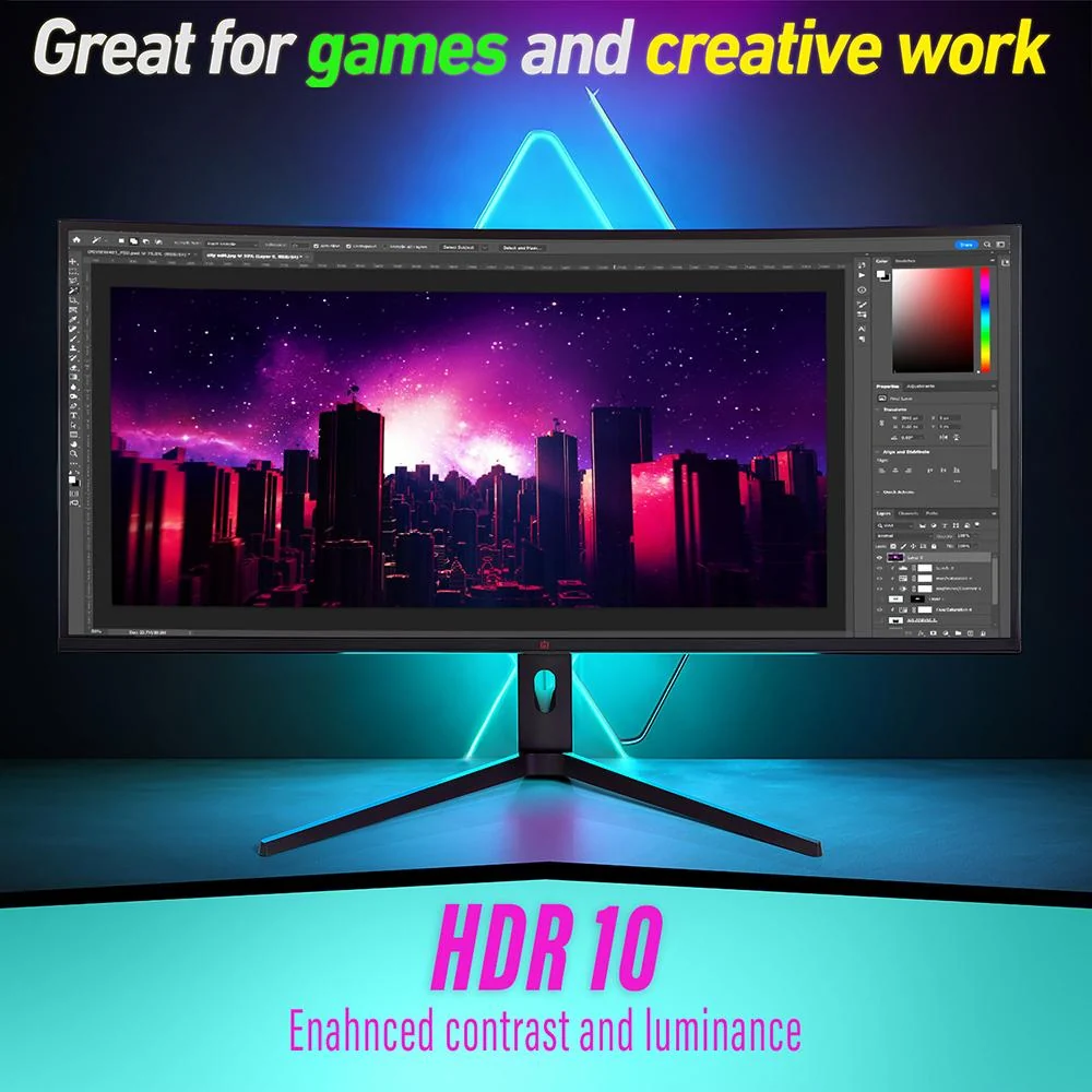 Deco Gear 40" Curved Ultrawide Nano IPS Monitor (Open Box) with 1 Year Warranty - Image 11