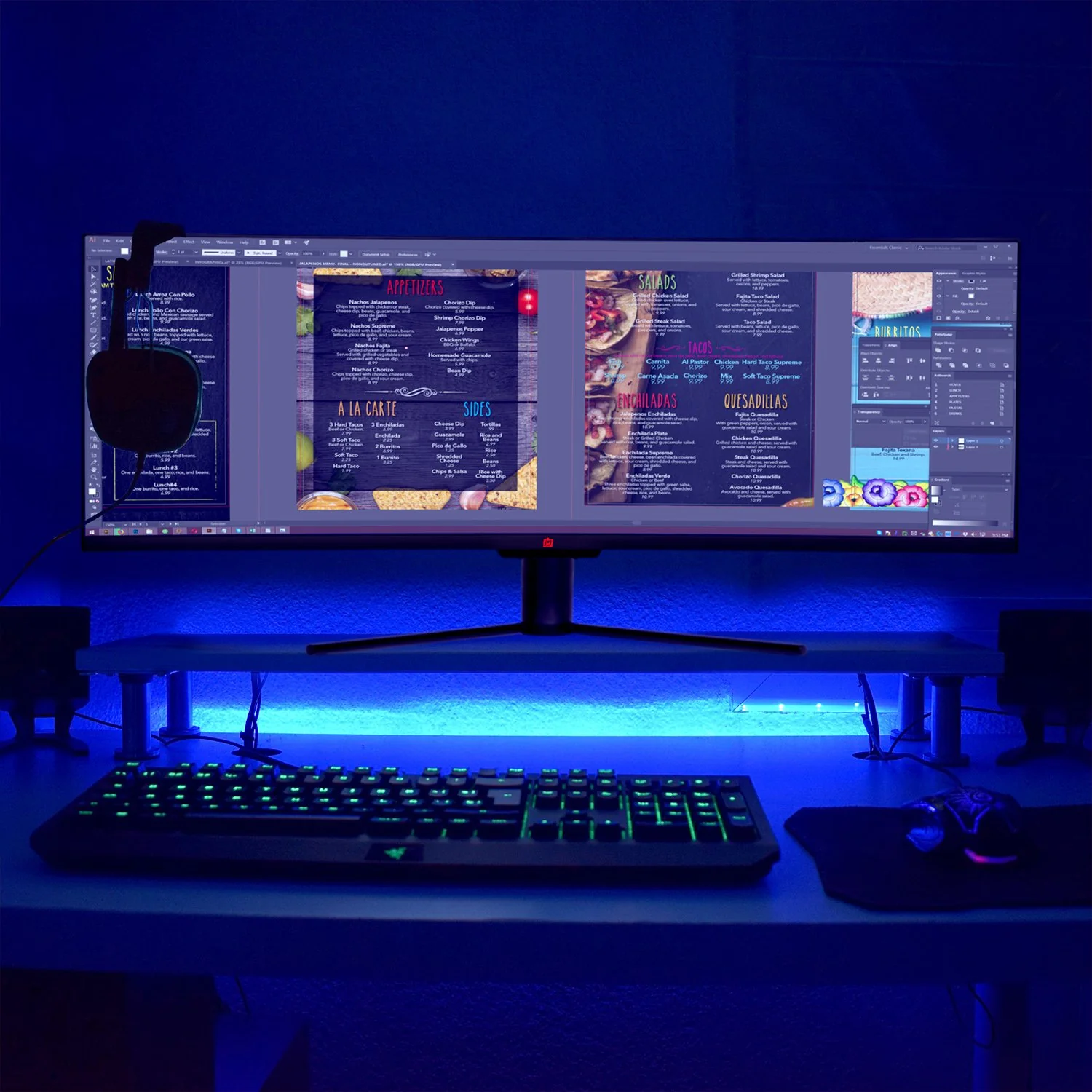 Deco Gear 43" Curved LED 3840x1200 32:10 120Hz FreeSync 4ms Gaming Monitor - Refurbished - Image 11