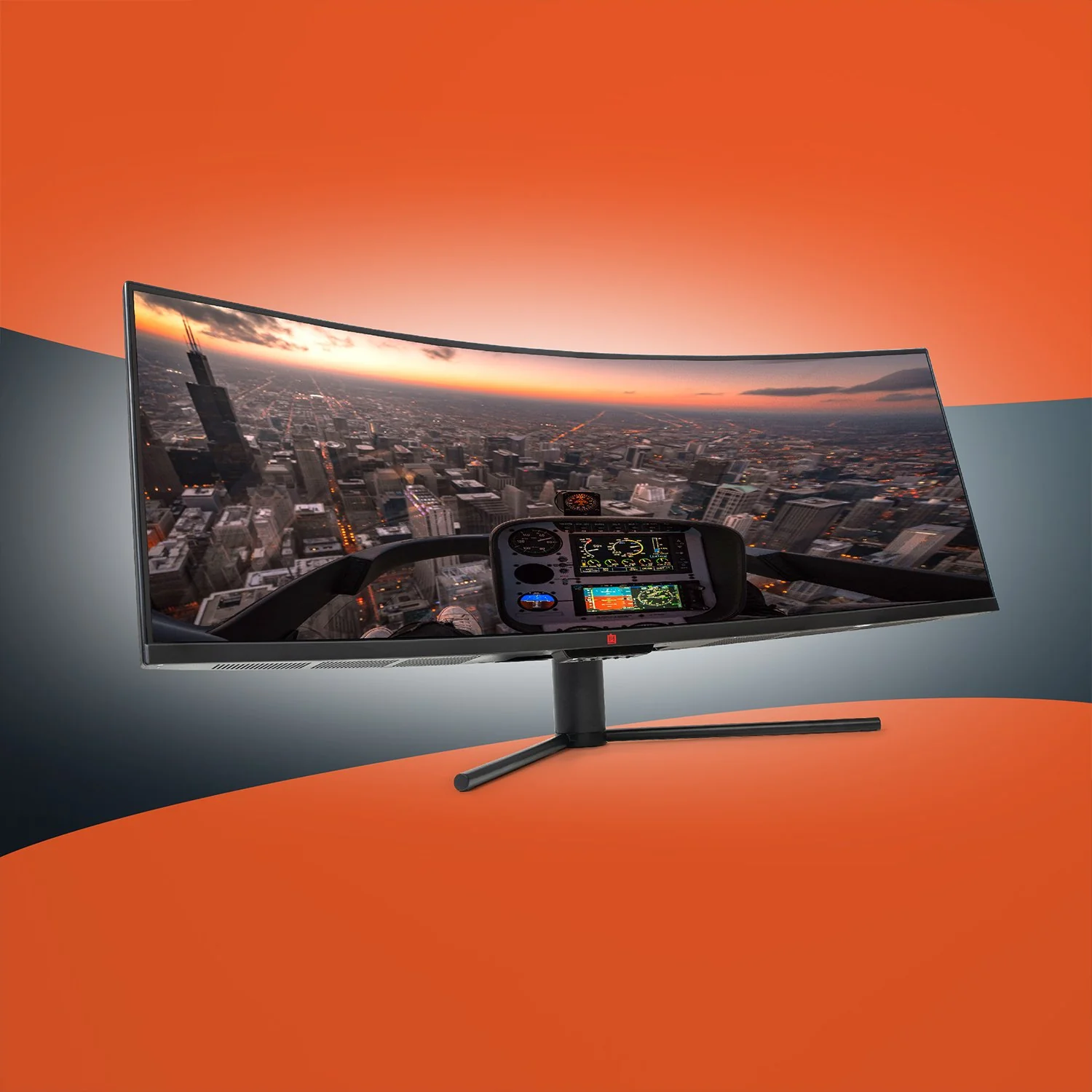 Deco Gear 43"Curved Ultrawide LED 3840x1200 32:10 120Hz FreeSync 4ms Gaming Monitor 3-Pack - Image 4