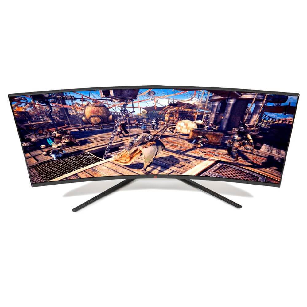 Deco Gear 47" LED Gaming Desk, Carbon Fiber Surface with 35" Curved Gaming Monitor Bundle - Image 11