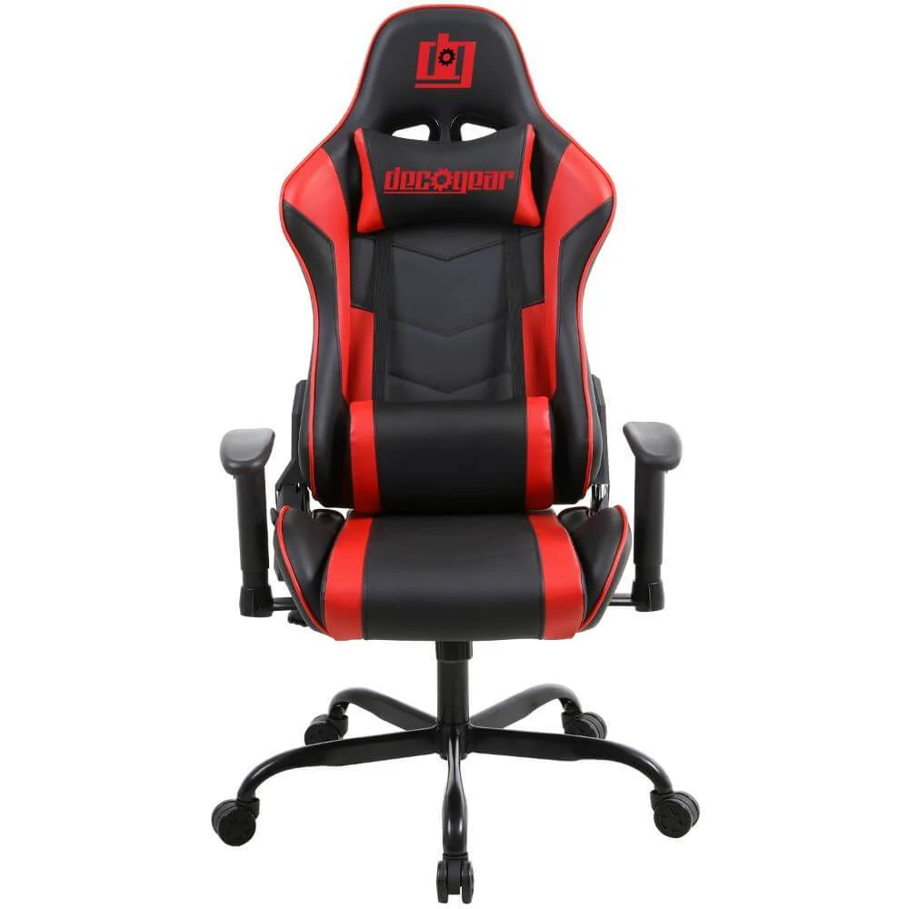 Deco Gear 47" LED Gaming Desk, Carbon Fiber Surface with Gaming Chair (Red) Bundle - Image 8