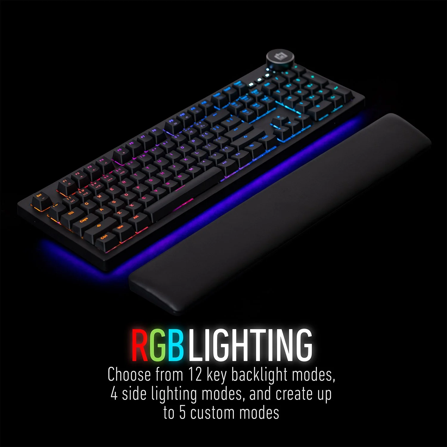 Deco Gear 47" LED Gaming Desk, White Computer Chair, RGB Mouse and Mechanical Keyboard - Image 15