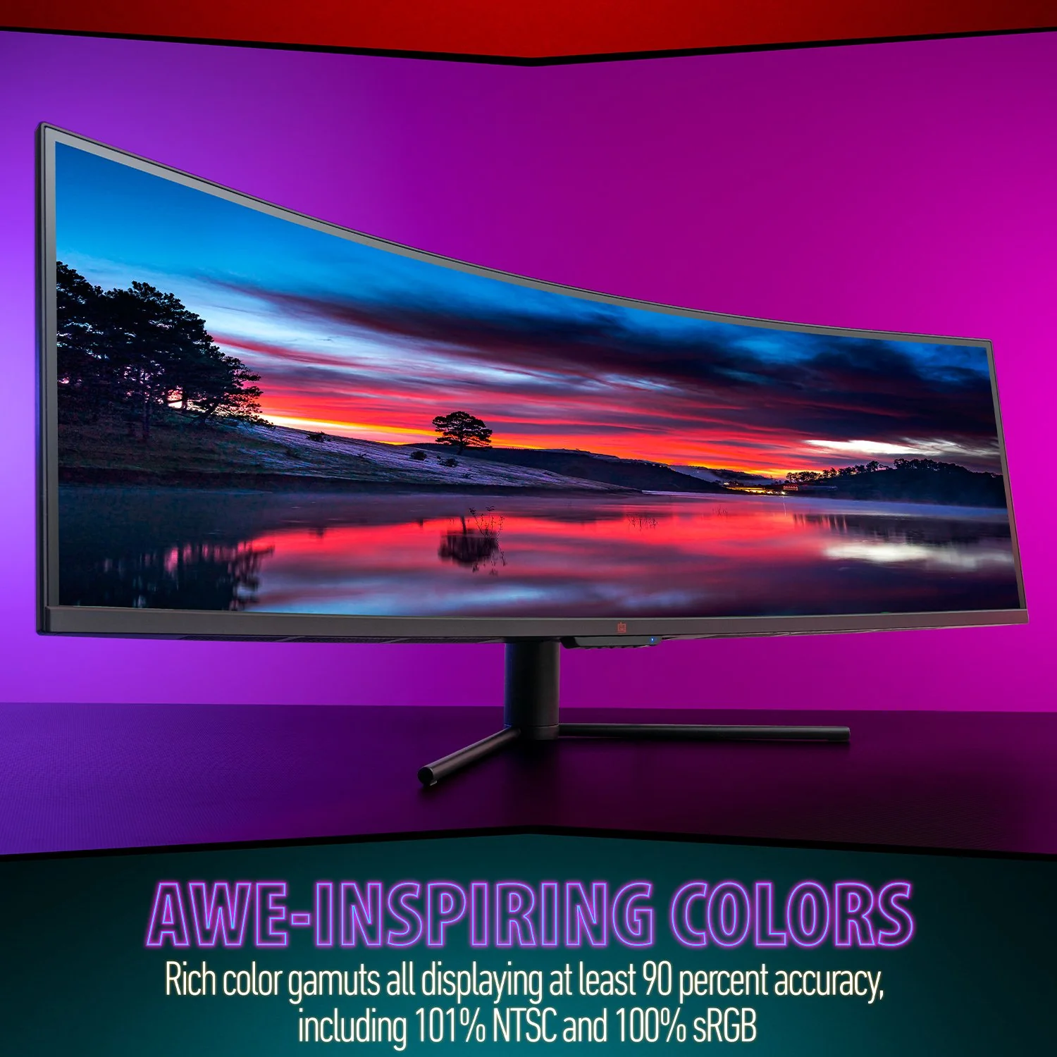 Deco Gear 49" Curved Ultrawide 5K Monitor, 5120x1440, 120Hz, 101% NTSC, 100% sRGB, 3-Pack - Image 5