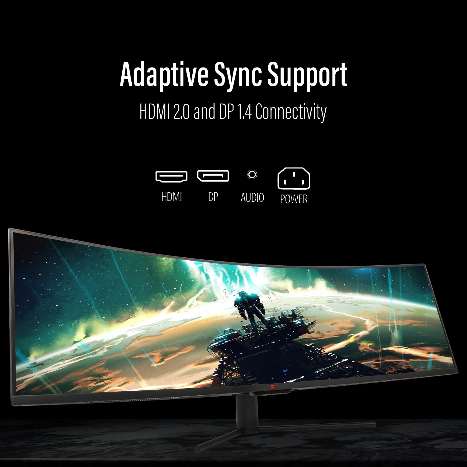 Deco Gear 49" Curved Ultrawide LED 3840x1080 32:9 144Hz FreeSync 4ms Gaming Monitor 2-Pack - Image 3
