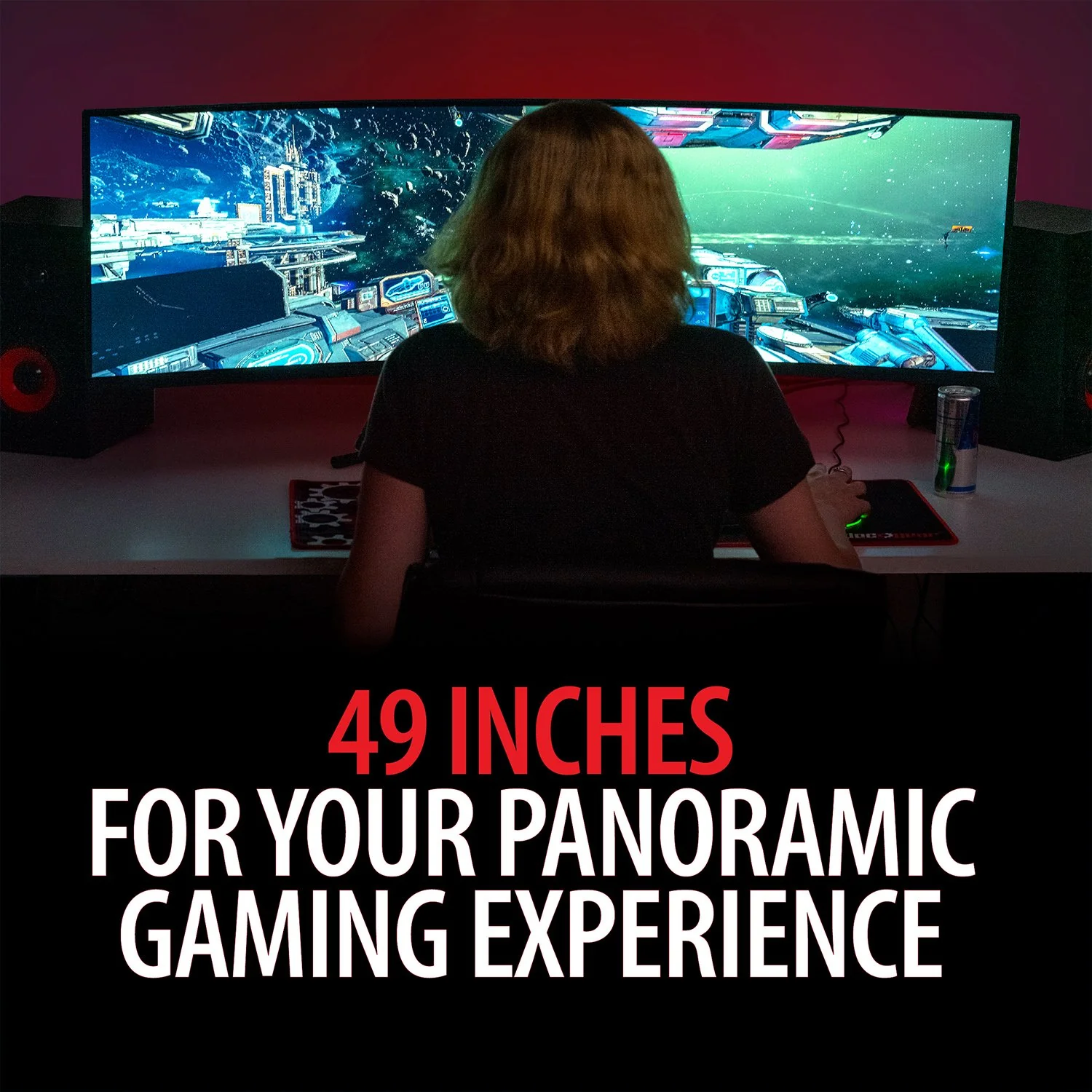 Deco Gear 49" Curved Ultrawide LED 3840x1080 HDR400 FreeSync Gaming Monitor - Refurbished - Image 9