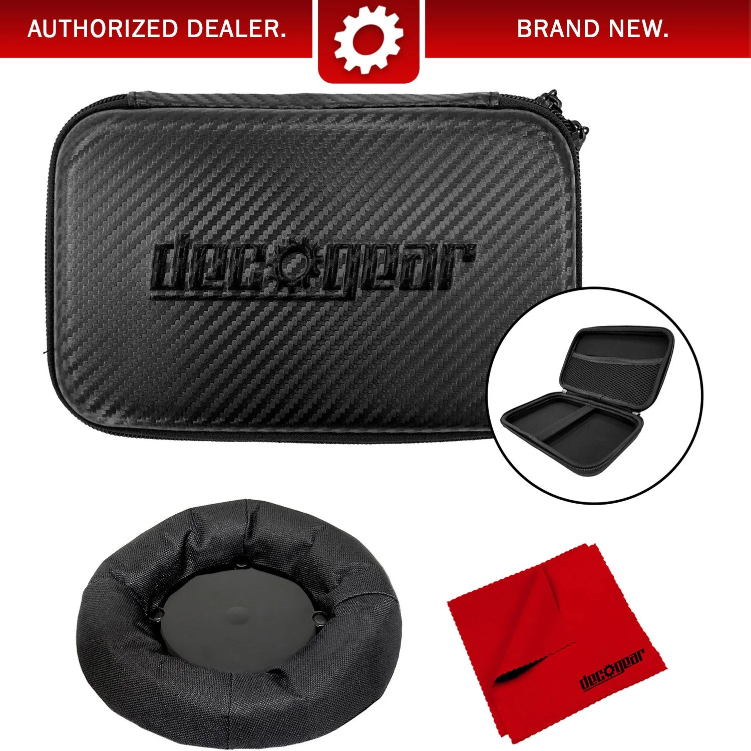 Deco Gear 5" Hard EVA Case with Zipper for Tablets/GPS and Weighted GPS Dash Mount Bundle - Image 11