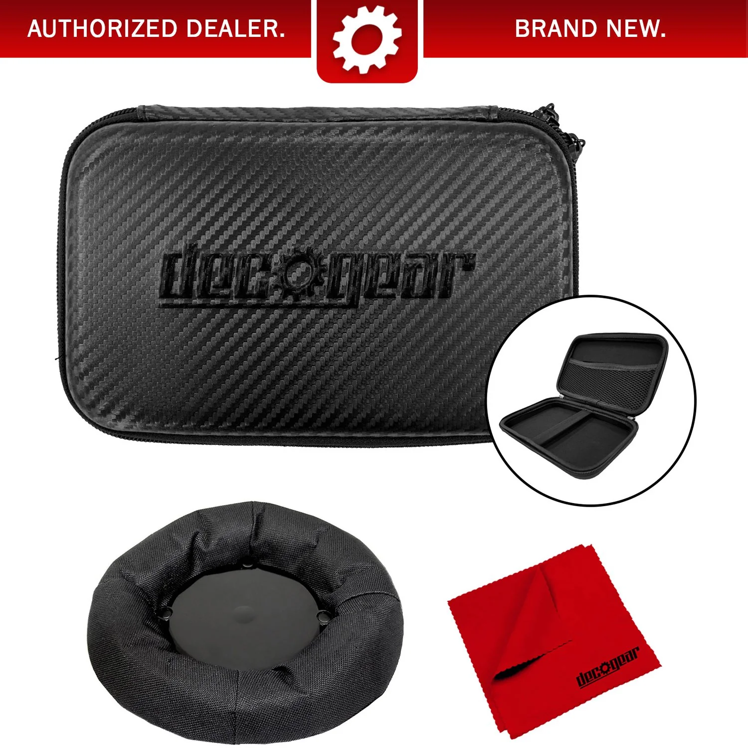 Deco Gear 7" Hard EVA Case with Zipper for Tablets/GPS and Weighted GPS Dash Mount Bundle - Image 14