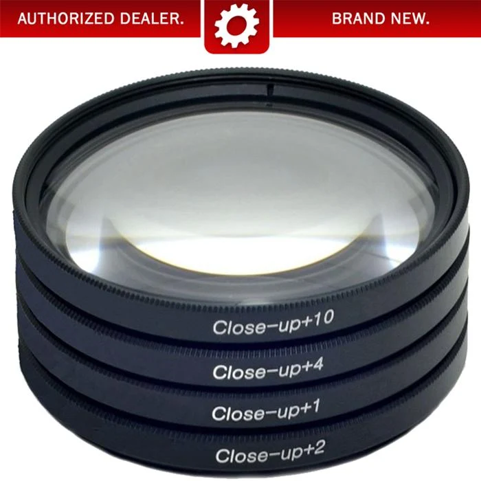 Deco Photo 77mm 4pc HD Macro Close-Up Lens Filter Set +1 +2 +4 +10 with Protective Wallet - Image 6