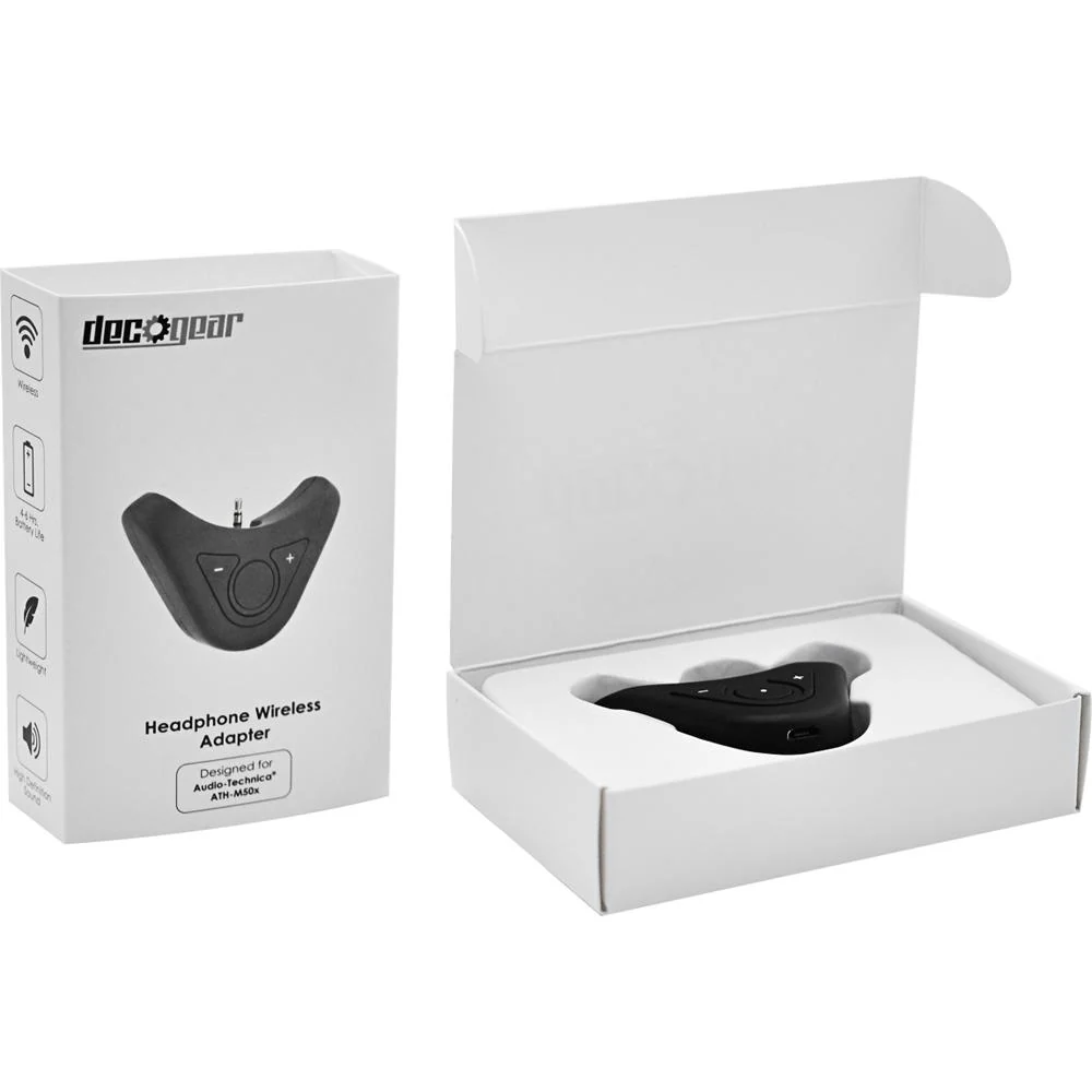 Deco Gear Bluetooth Adapter/Amplifier for ATH-M50X Pro Headphones - BTAM50XK - Open Box - Image 8