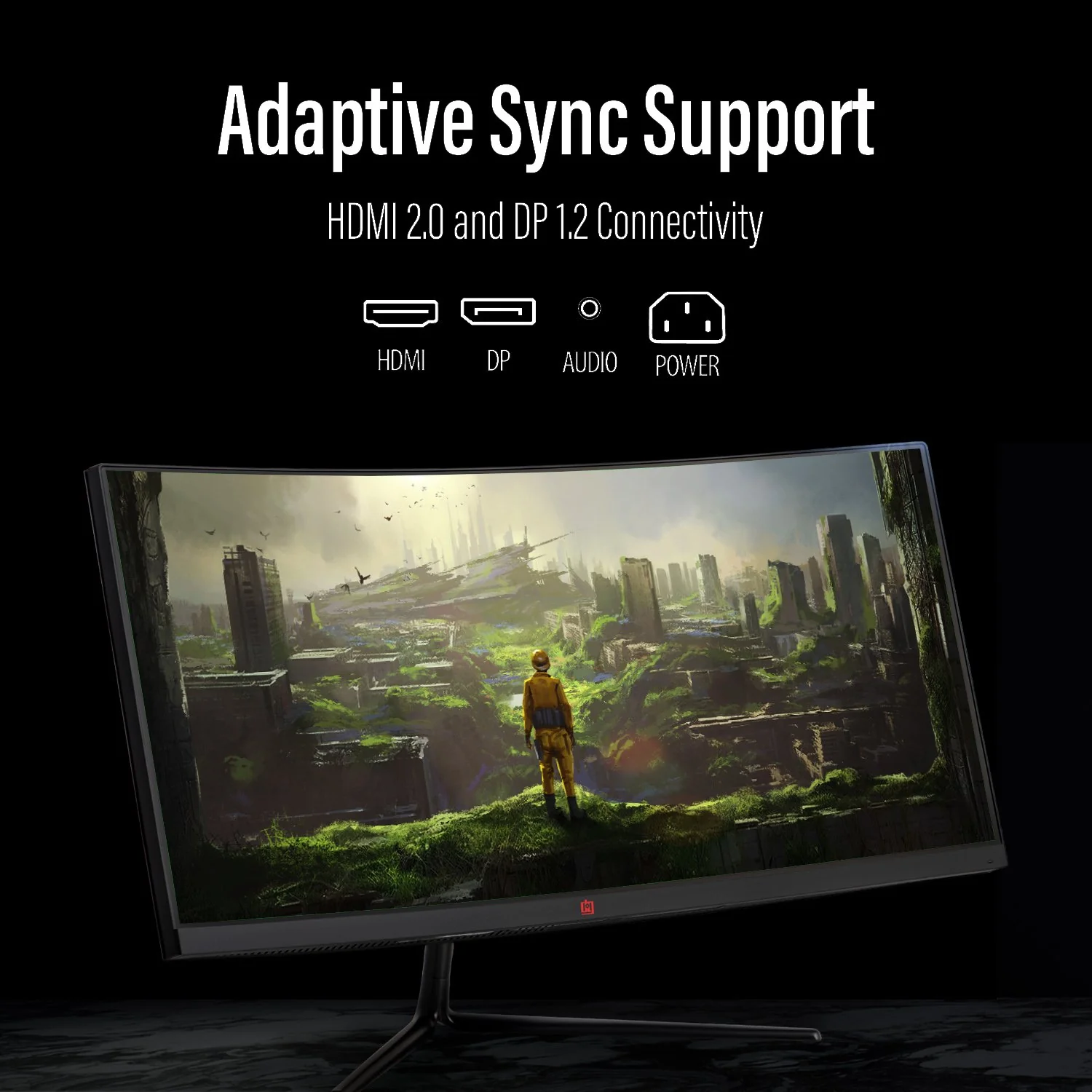 Deco Gear 30" Curved Gaming Monitor, 2560x1080, 200Hz, 1ms MPRT, FPS/RTS - Image 2