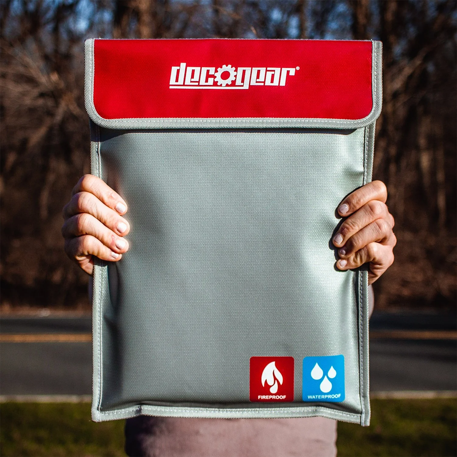 Deco Gear Dual-Layer Silicone Fireproof Water Resist. Safe Storage Bag - Medium 11.5" x 9" - Image 10