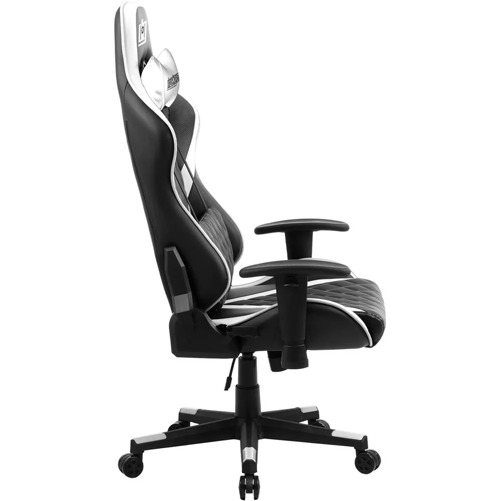 Deco Gear Ergonomic Foam Gaming Chair with Adjustable Head White Open Box - Image 3
