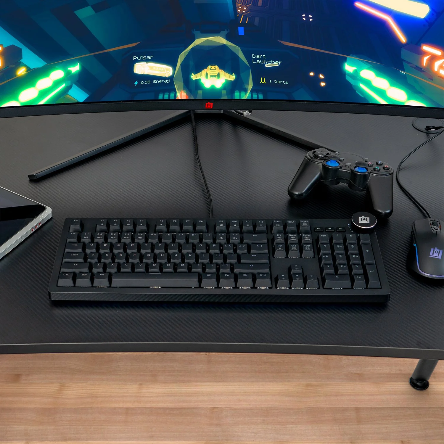 Deco Gear Ergonomic White Gaming Chair, Head, Lumbar Support, with Mechanical Keyboard - Image 15