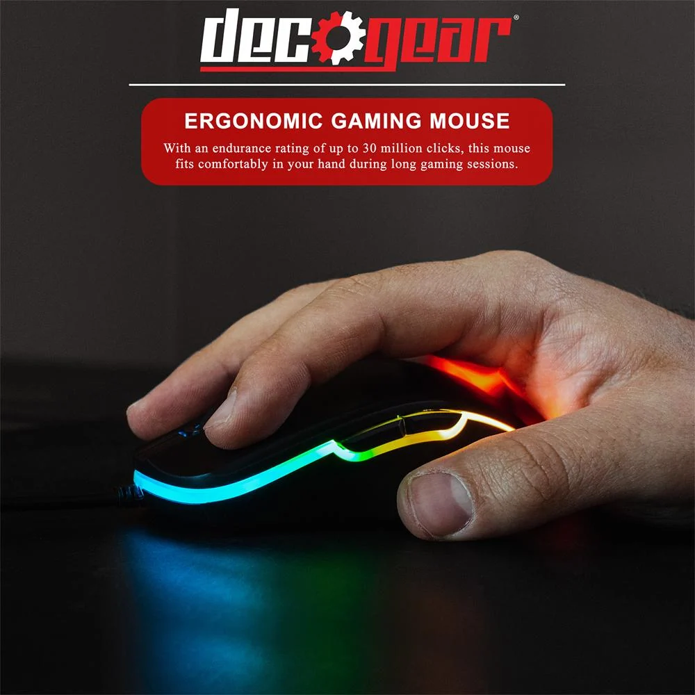 Deco Gear GMOUS Wired Gaming Mouse w/ 1 Year Extended Warranty - Image 8