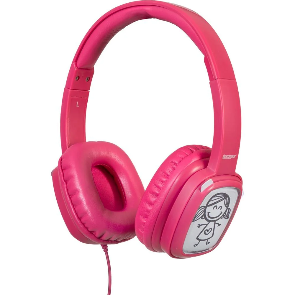 Deco Gear Kids' Over-Ear Pink Customizable Doodle Headphones Open Box - Image 7