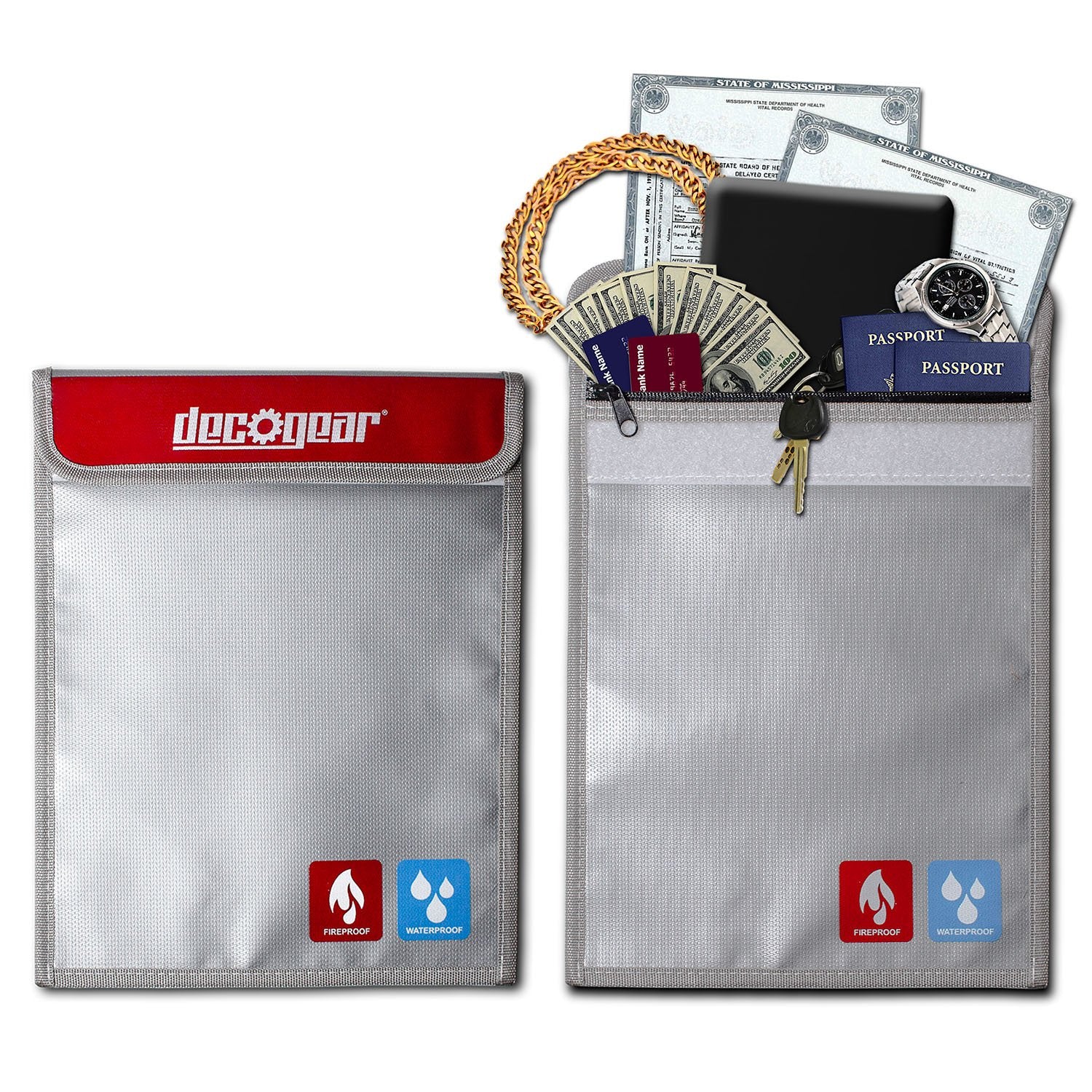 Deco Gear Lipo Battery Safe Bag Fireproof Water Resistant Storage Pouch - 15" x 11" - Image 11