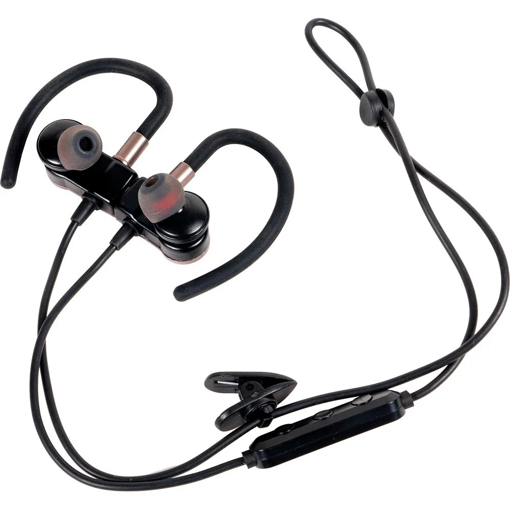 Deco Gear Magnetic Wireless Sport Earbuds - Gun Metal Grey - Carrying Case - Open Box - Image 2