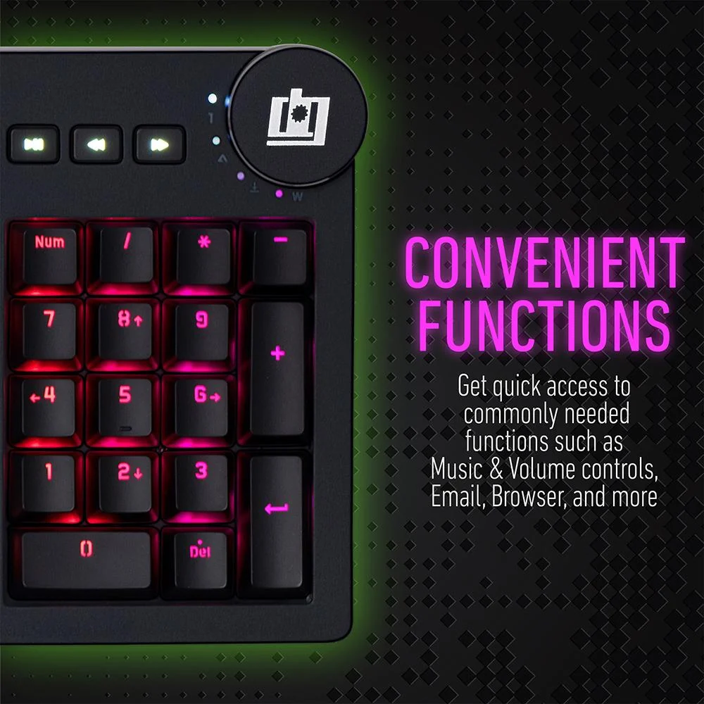 Deco Gear Mechanical Keyboard Cherry MX Red with Ergonomic Palm Rest Open Box - Image 10