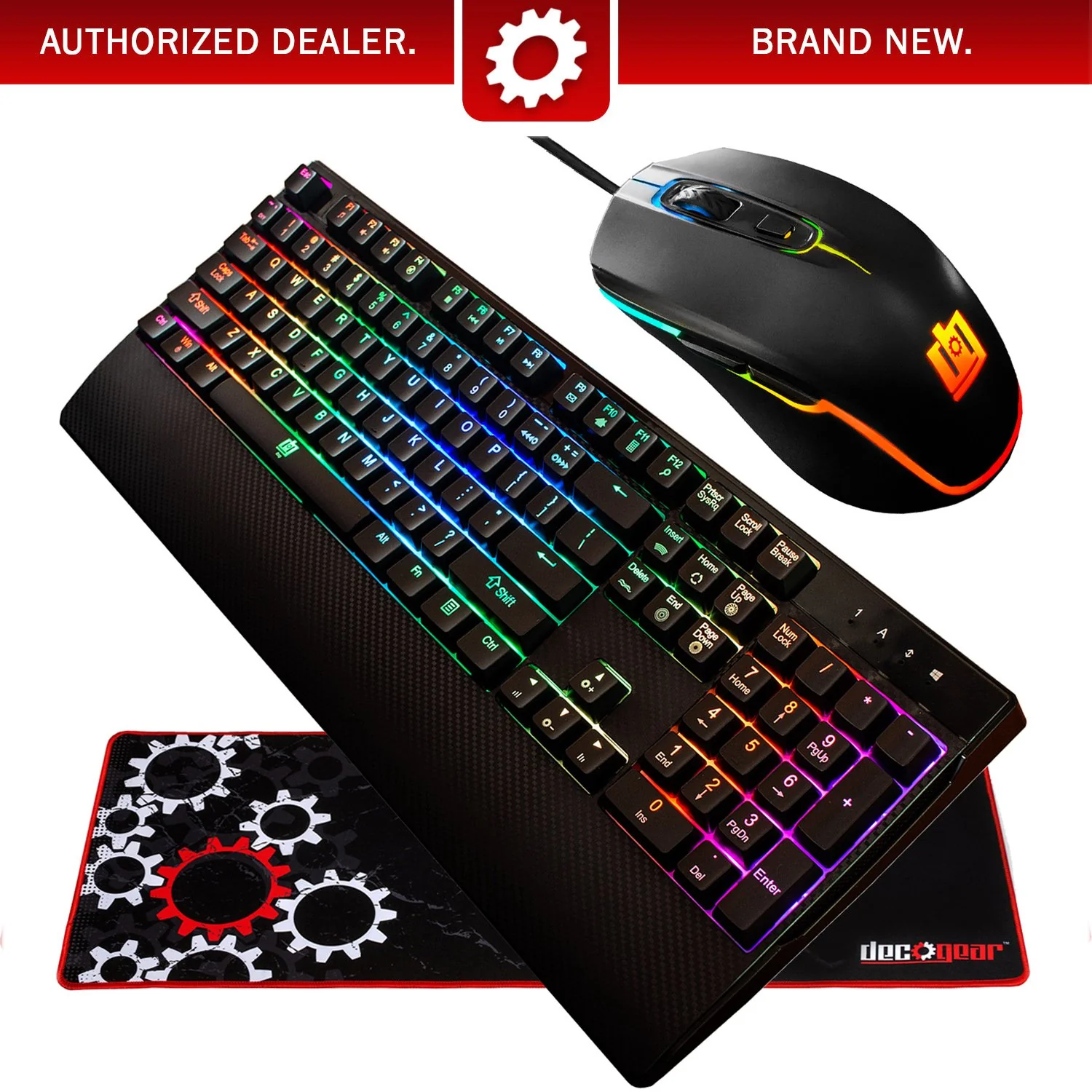 Deco Gear Mechanical RGB Keyboard with RGB Gaming Mouse & Extended Mouse Pad - Image 19